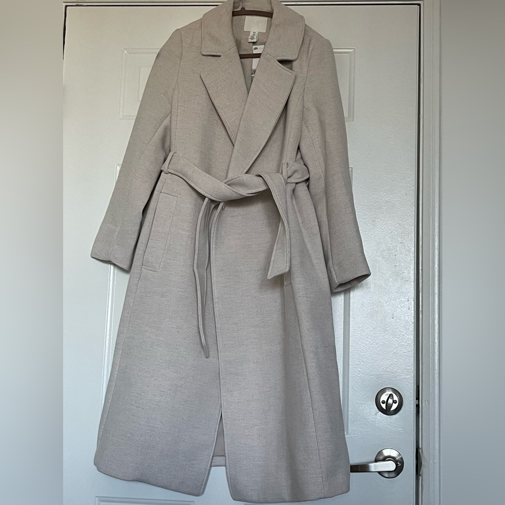 H&M Tie Belt Coat